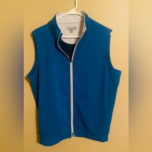 Peter Millar wicking full zip vest. Double zipper. Men’s Size M